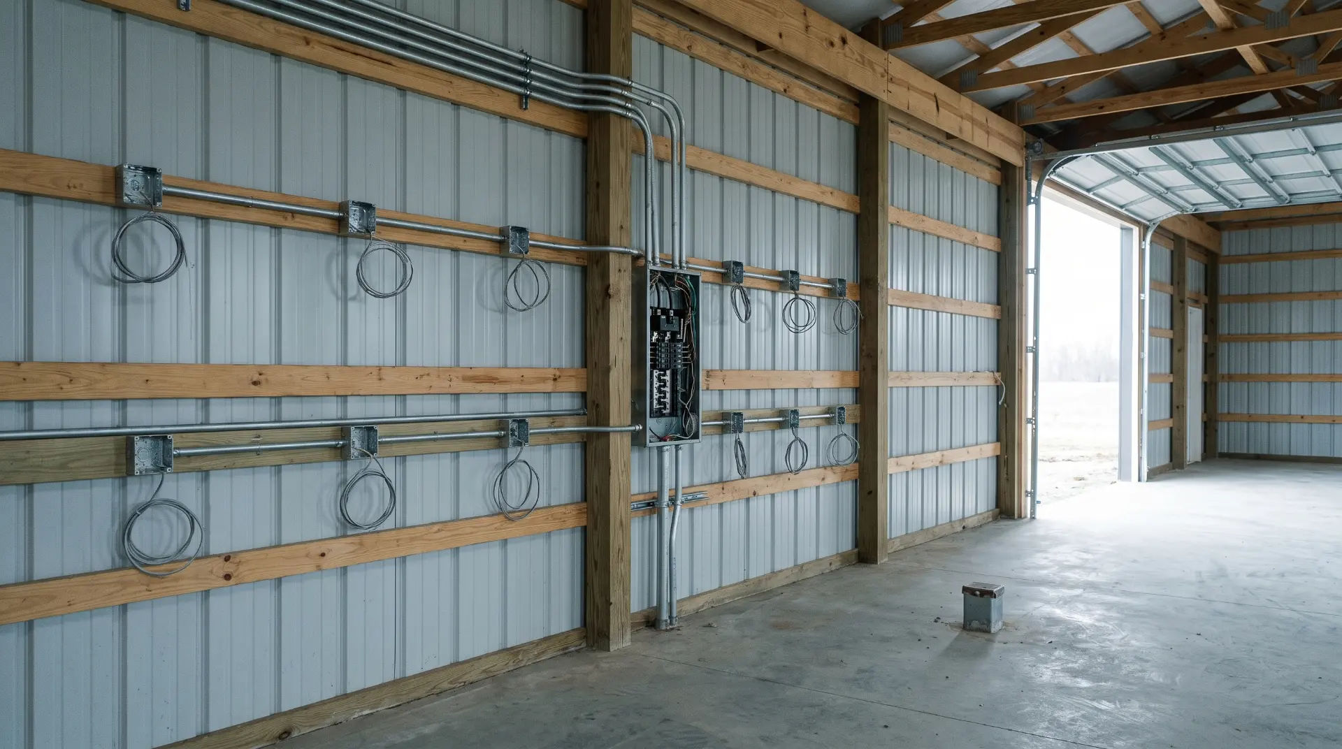 In a Post Frame Shop There Is Nowhere to Hide the Wire